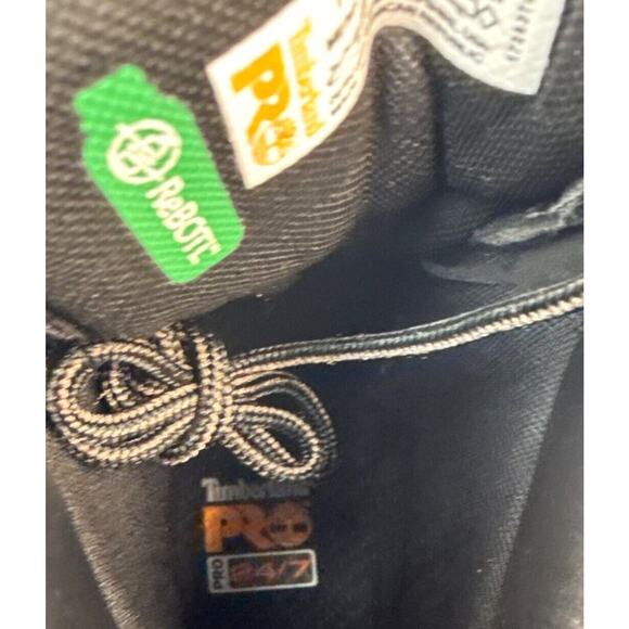 Timberland PRO Work Boots Composite Toe Men's 13 M 6" Sawhorse Black Leather - Picture 8 of 11